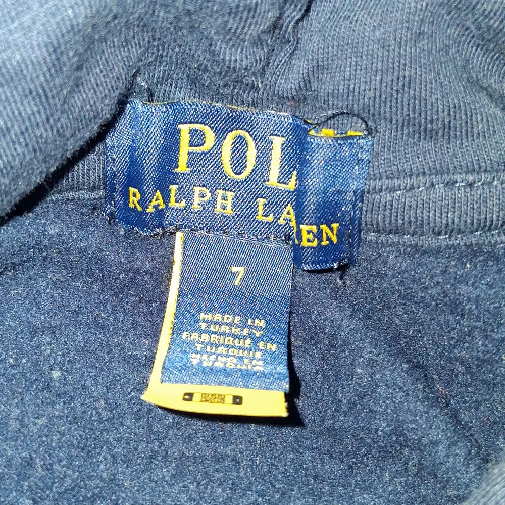Ralph Lauren Polo Bear Navy Blue Hoodie Hooded Sweatshirt